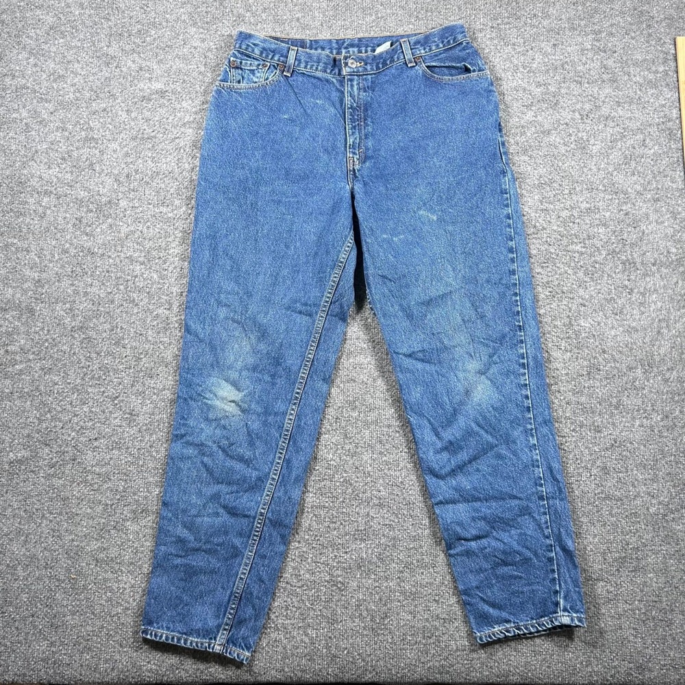 Levi's Jeans Womens Size 16 Blue 550 Relaxed Fit Tapered Leg High Rise Denim